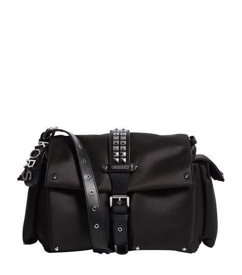 michael kors striped bag|michael kors black studded handbag.